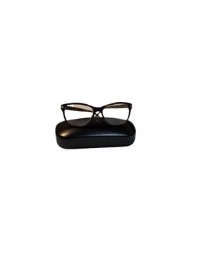 Coach Women's Tortoiseshell Gold Sig C Reading Glasses in Black and Brown Frame